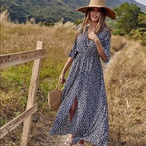 Bohemian Dress with Front Slit